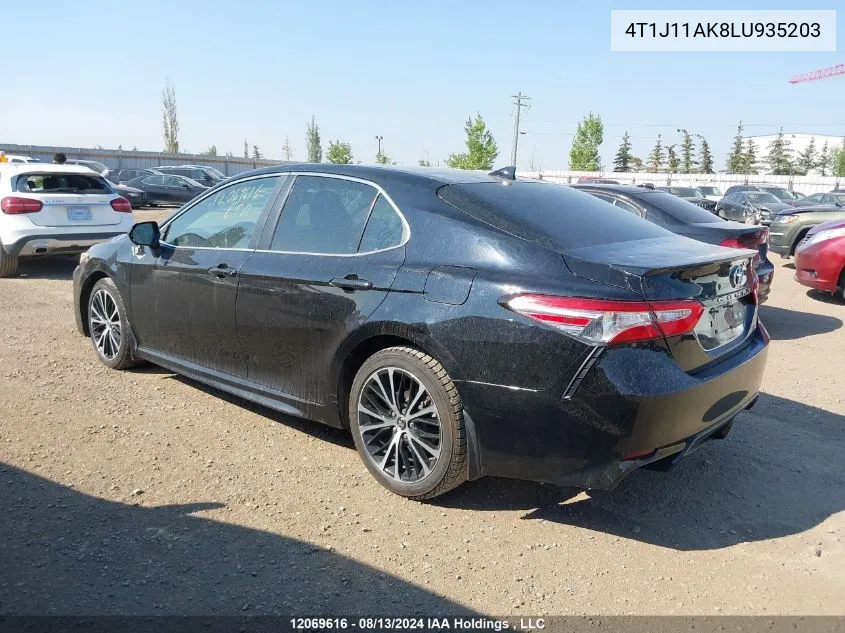 2020 Toyota Camry Se VIN: 4T1J11AK8LU935203 Lot: 12069616