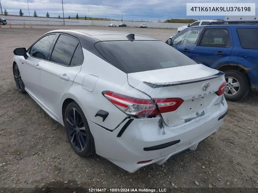 2020 Toyota Camry Xse VIN: 4T1K61AK9LU376198 Lot: 12116417