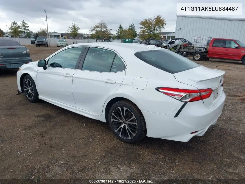 2020 Toyota Camry Se VIN: 4T1G11AK8LU884487 Lot: 37907142