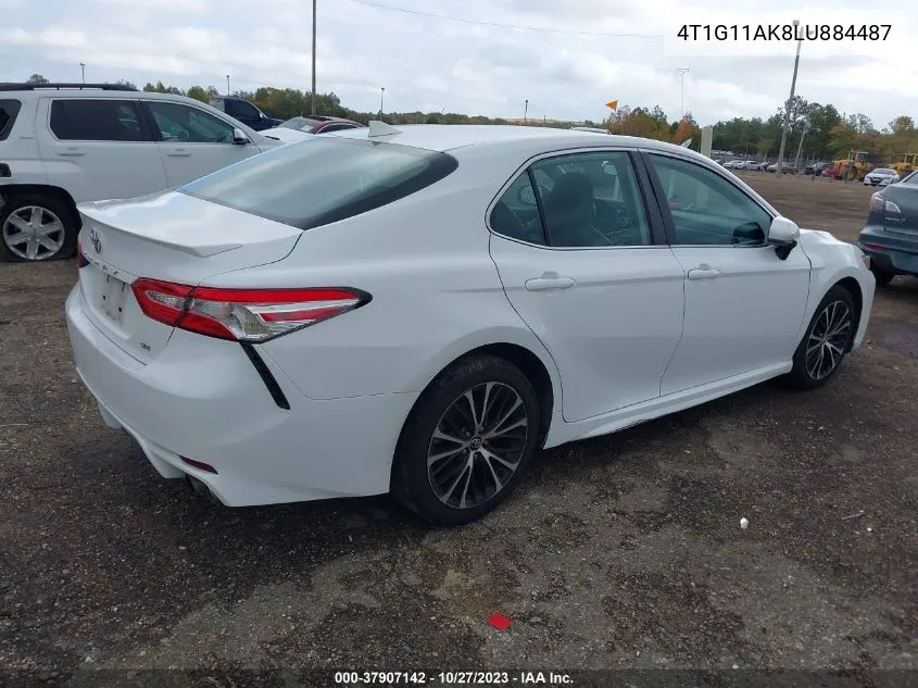 2020 Toyota Camry Se VIN: 4T1G11AK8LU884487 Lot: 37907142