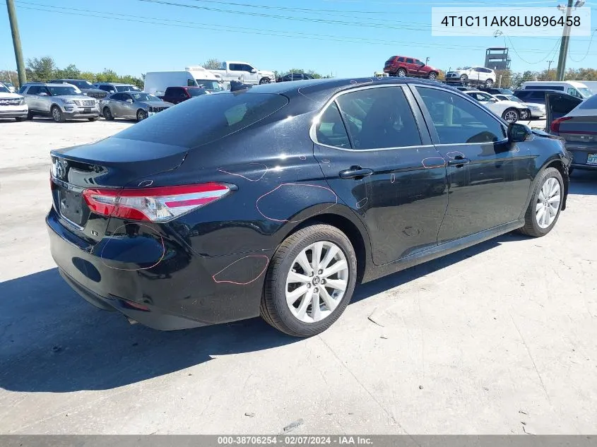 2020 Toyota Camry Le VIN: 4T1C11AK8LU896458 Lot: 38706254