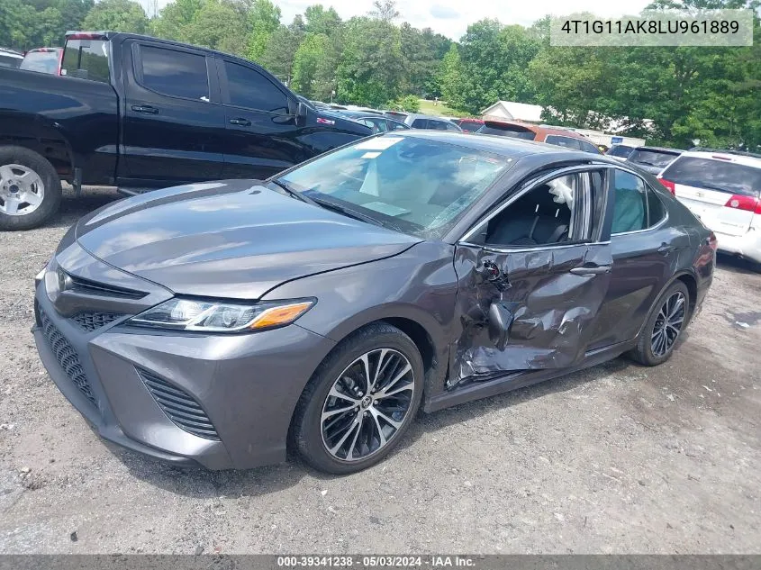 2020 Toyota Camry Se VIN: 4T1G11AK8LU961889 Lot: 39341238