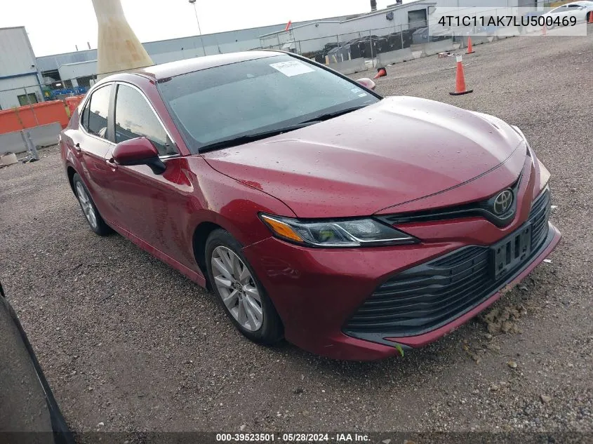 2020 Toyota Camry Le VIN: 4T1C11AK7LU500469 Lot: 39523501