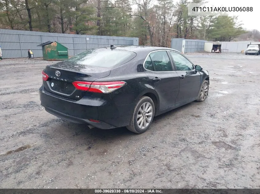 4T1C11AK0LU306088 2020 Toyota Camry Le