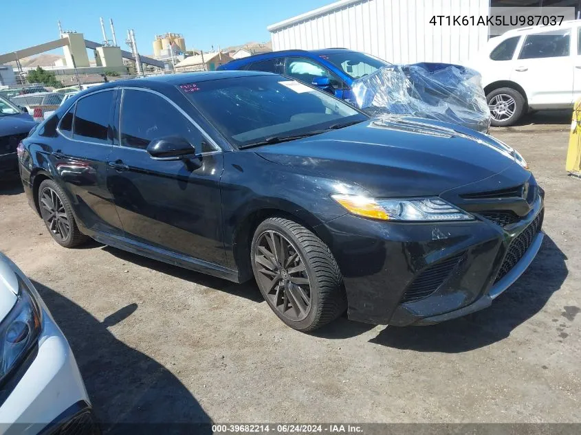 2020 Toyota Camry Xse VIN: 4T1K61AK5LU987037 Lot: 39682214