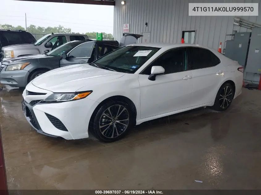 2020 Toyota Camry Se VIN: 4T1G11AK0LU999570 Lot: 39697037