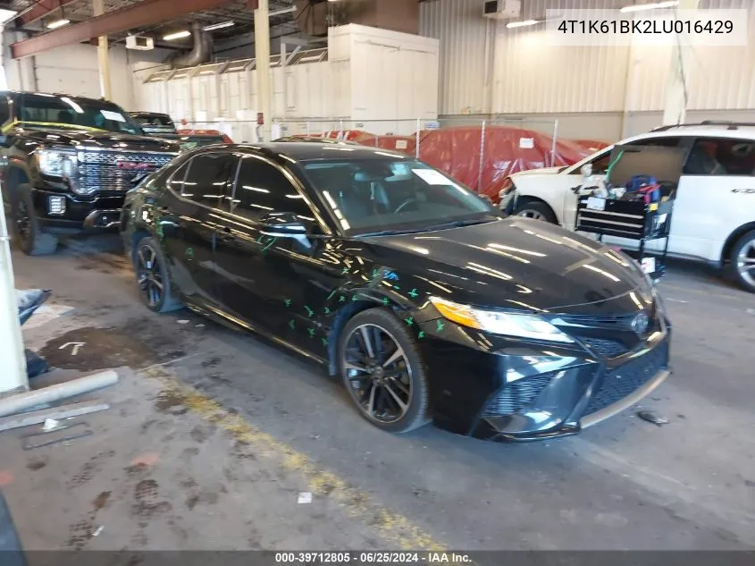 2020 Toyota Camry Xse Awd VIN: 4T1K61BK2LU016429 Lot: 39712805