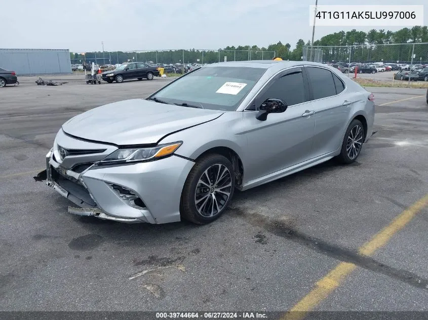 2020 Toyota Camry Se/Se Night Shade VIN: 4T1G11AK5LU997006 Lot: 39744664