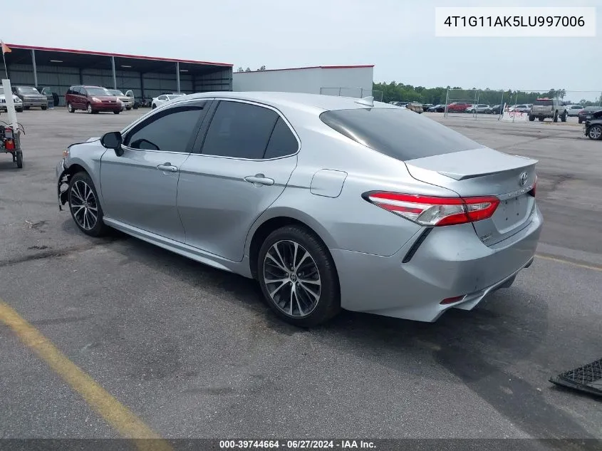 2020 Toyota Camry Se/Se Night Shade VIN: 4T1G11AK5LU997006 Lot: 39744664