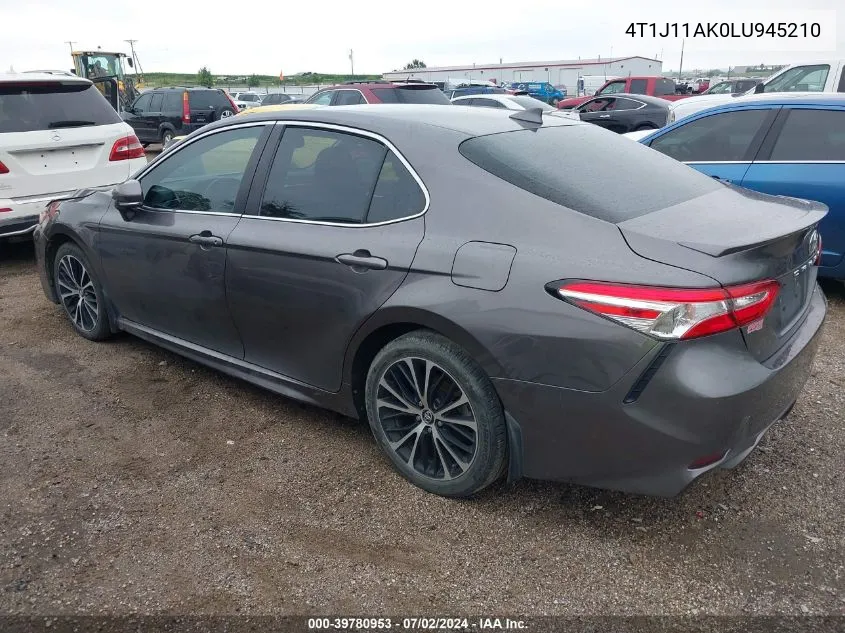 2020 Toyota Camry Se VIN: 4T1J11AK0LU945210 Lot: 39780953