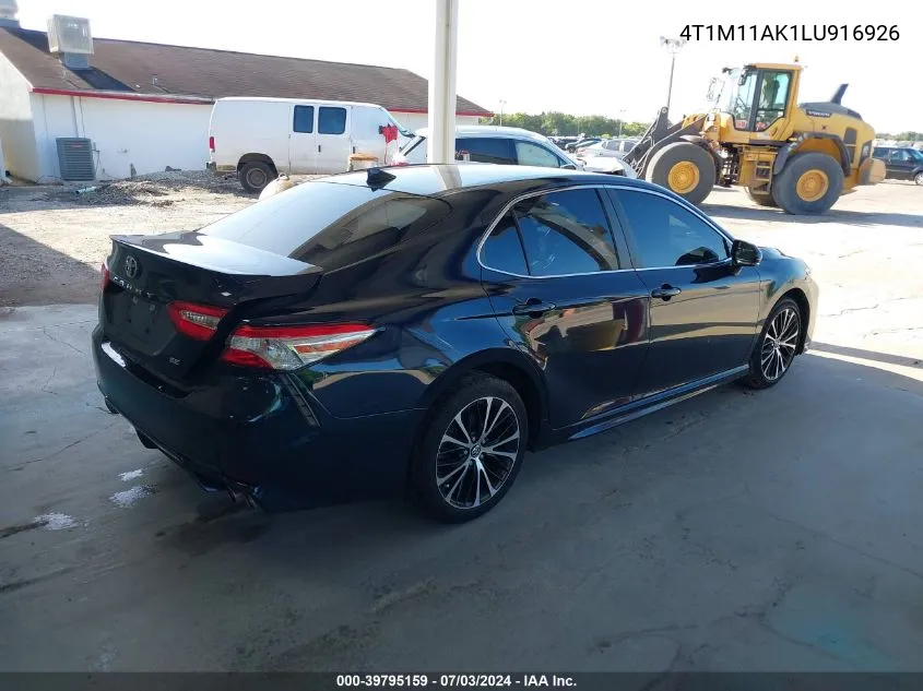 2020 Toyota Camry Se VIN: 4T1M11AK1LU916926 Lot: 39795159