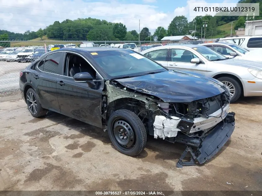 4T1G11BK2LU012319 2020 Toyota Camry Se Awd