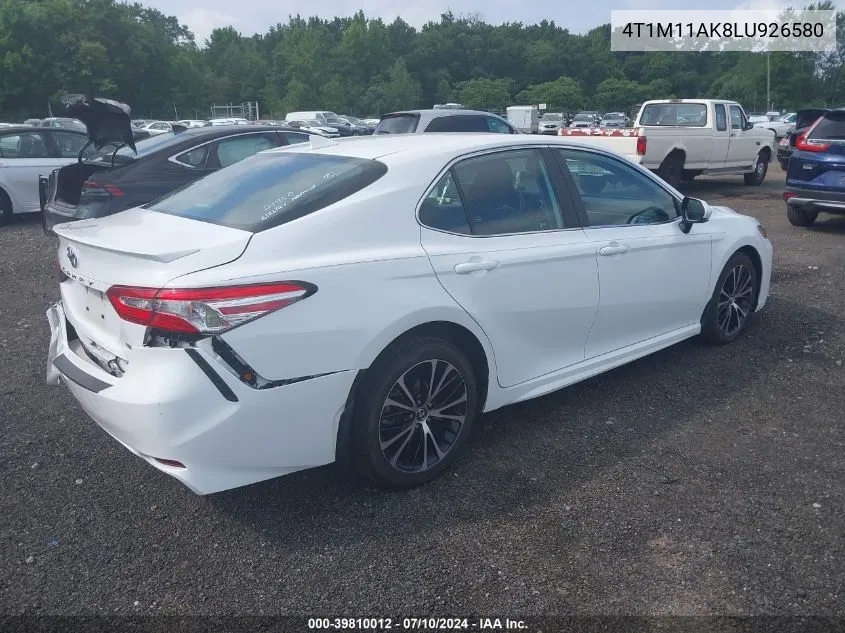 2020 Toyota Camry Se VIN: 4T1M11AK8LU926580 Lot: 39810012