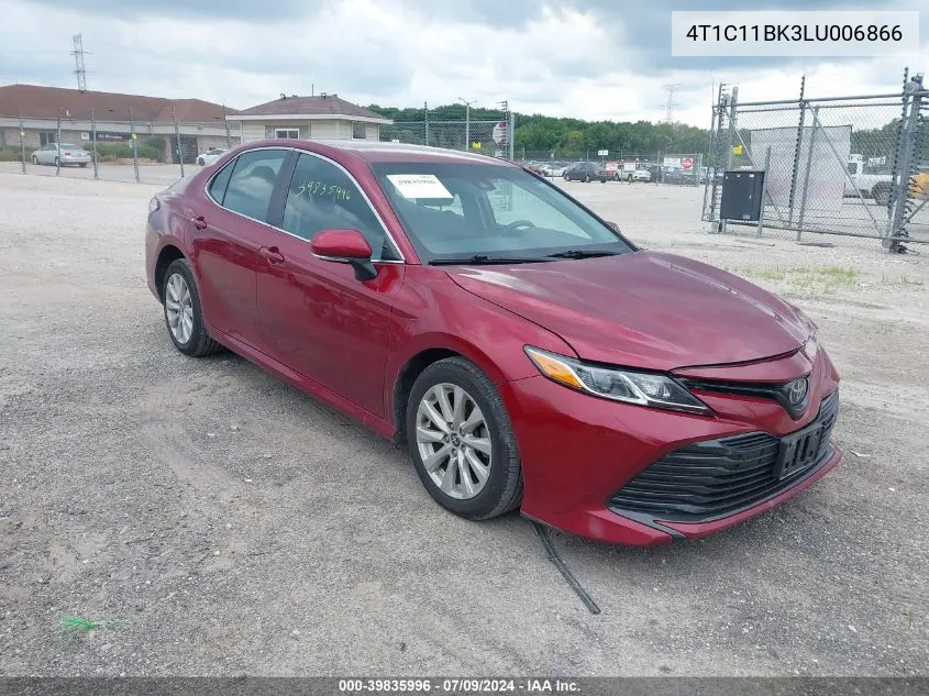 2020 Toyota Camry Le Awd VIN: 4T1C11BK3LU006866 Lot: 39835996