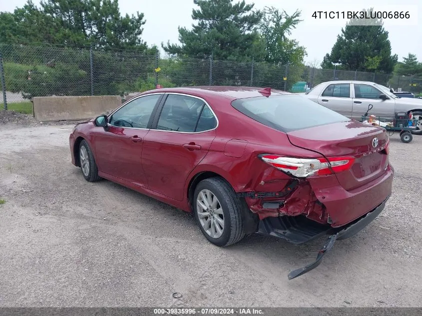 4T1C11BK3LU006866 2020 Toyota Camry Le Awd