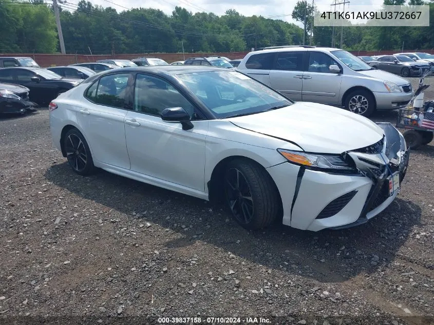 2020 Toyota Camry Xse VIN: 4T1K61AK9LU372667 Lot: 39837158