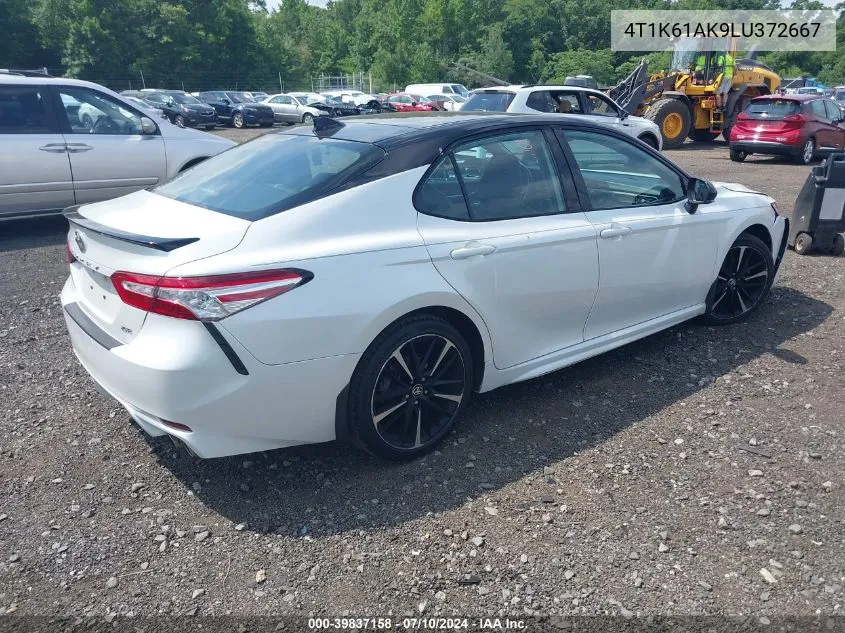 2020 Toyota Camry Xse VIN: 4T1K61AK9LU372667 Lot: 39837158