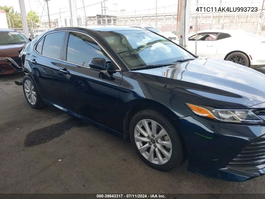 2020 Toyota Camry Le VIN: 4T1C11AK4LU993723 Lot: 39843317