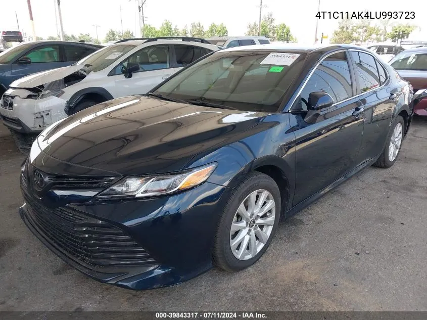 2020 Toyota Camry Le VIN: 4T1C11AK4LU993723 Lot: 39843317