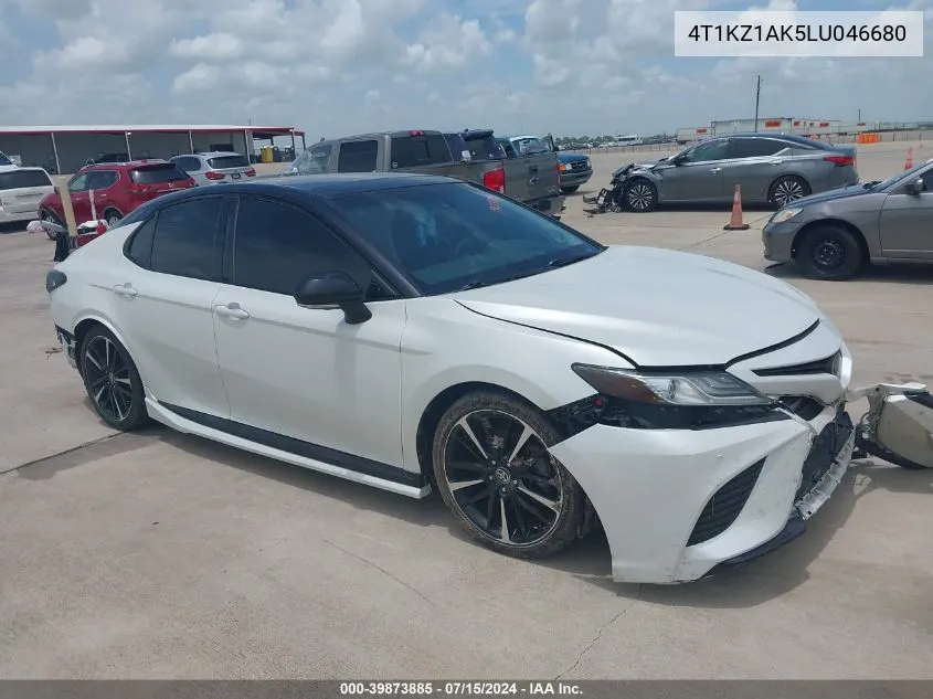 2020 Toyota Camry Xse V6 VIN: 4T1KZ1AK5LU046680 Lot: 39873885