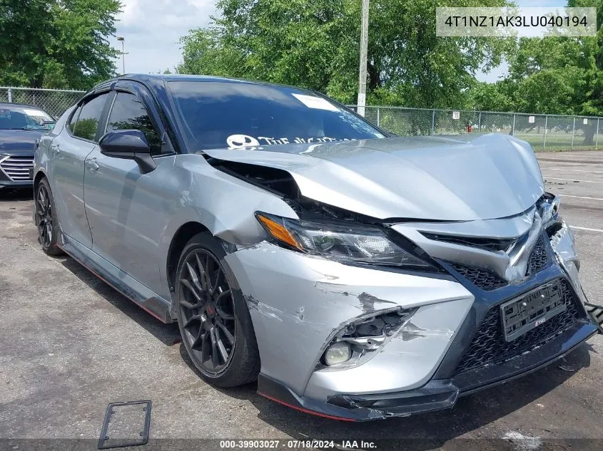 2020 Toyota Camry Trd VIN: 4T1NZ1AK3LU040194 Lot: 39903027