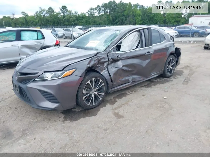 2020 Toyota Camry Se VIN: 4T1J11AK3LU349461 Lot: 39916035