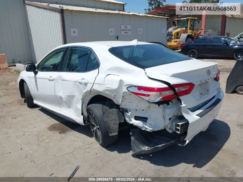 2020 Toyota Camry Se VIN: 4T1G11AK4LU508563 Lot: 39956678