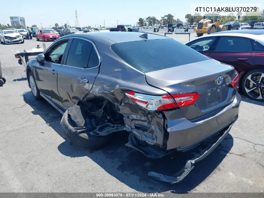 2020 Toyota Camry Le VIN: 4T1C11AK8LU370279 Lot: 39993878