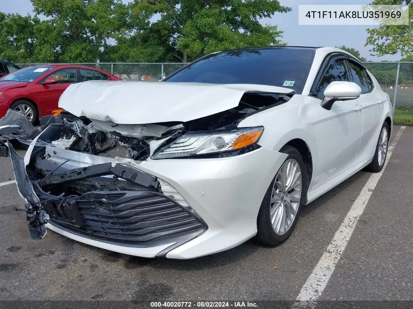 2020 Toyota Camry Xle VIN: 4T1F11AK8LU351969 Lot: 40020772