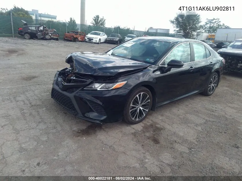 2020 Toyota Camry Se VIN: 4T1G11AK6LU902811 Lot: 40022181