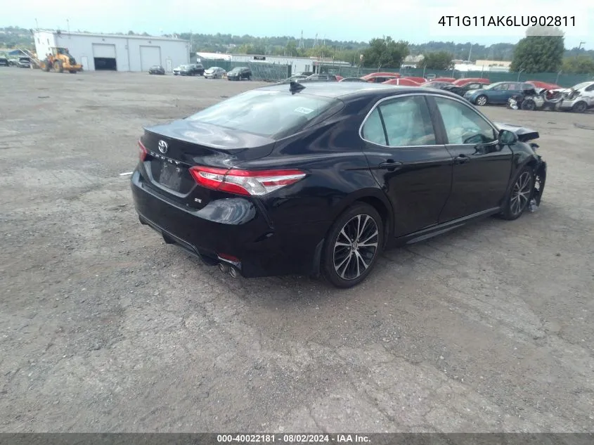 2020 Toyota Camry Se VIN: 4T1G11AK6LU902811 Lot: 40022181