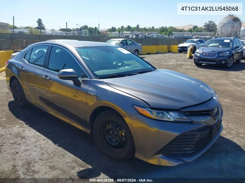 4T1C31AK2LU545068 2020 Toyota Camry Le Hybrid