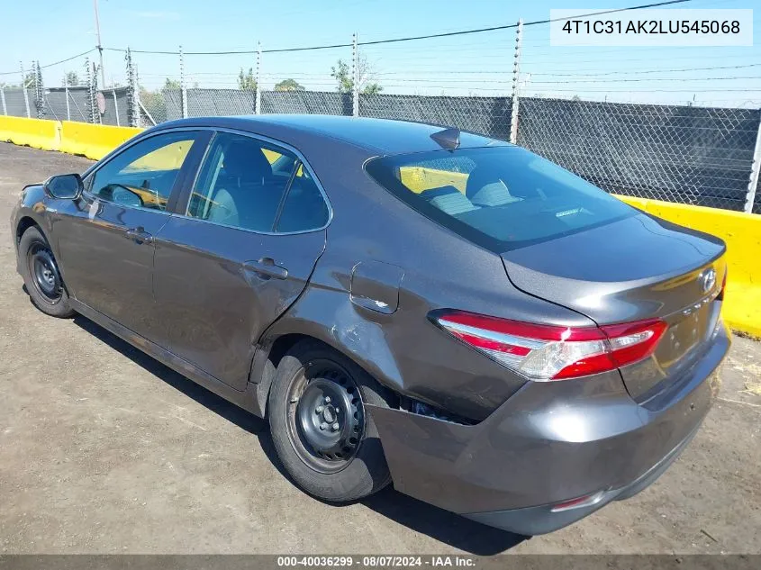 4T1C31AK2LU545068 2020 Toyota Camry Le Hybrid