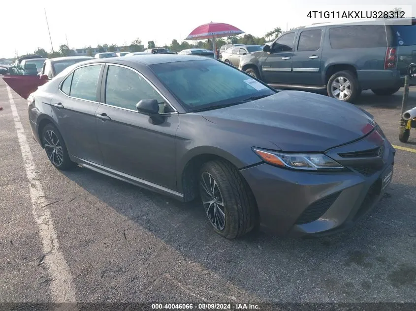 2020 Toyota Camry Se VIN: 4T1G11AKXLU328312 Lot: 40046066