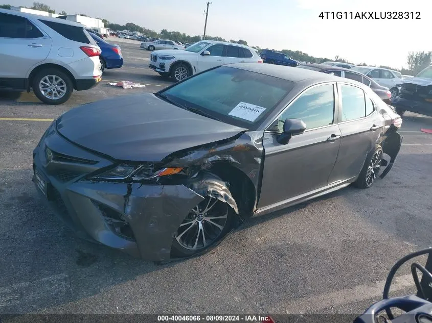 2020 Toyota Camry Se VIN: 4T1G11AKXLU328312 Lot: 40046066