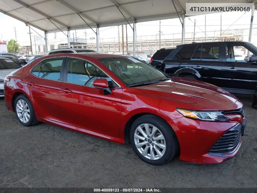 2020 Toyota Camry Le VIN: 4T1C11AK9LU949068 Lot: 40059123