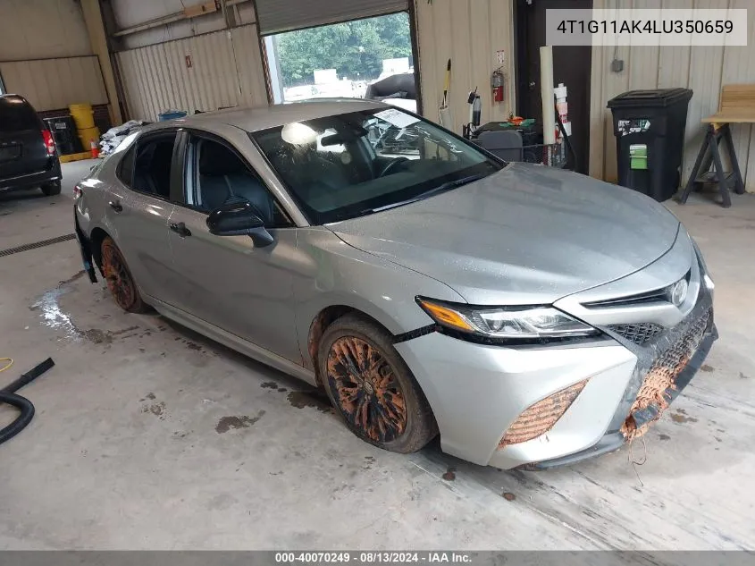 2020 Toyota Camry Se/Se Night Shade VIN: 4T1G11AK4LU350659 Lot: 40070249