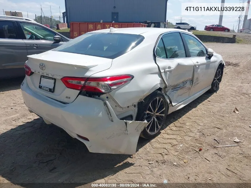 4T1G11AKXLU339228 2020 Toyota Camry Se