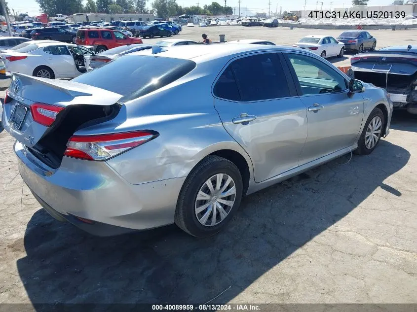 4T1C31AK6LU520139 2020 Toyota Camry Le Hybrid