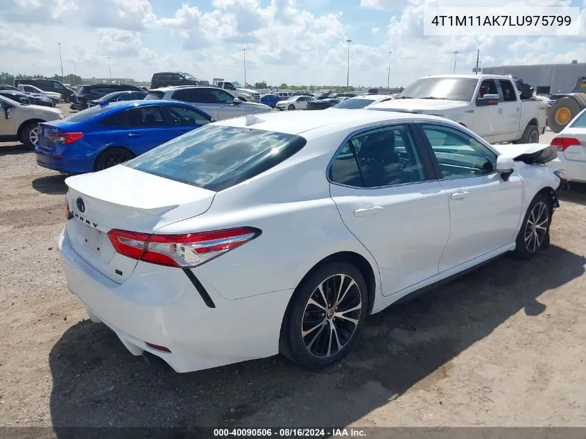 2020 Toyota Camry Se VIN: 4T1M11AK7LU975799 Lot: 40090506