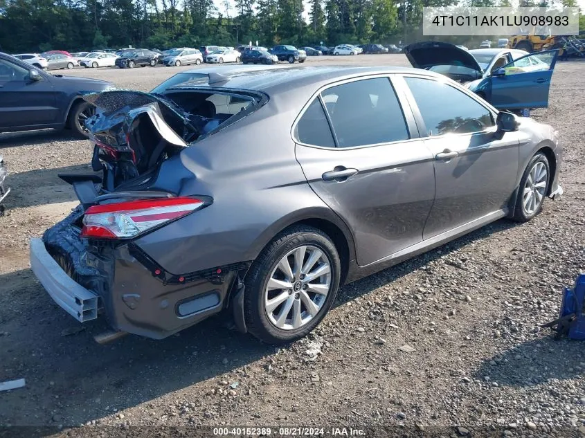 4T1C11AK1LU908983 2020 Toyota Camry Le