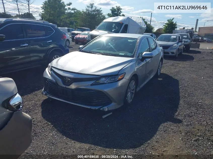 2020 Toyota Camry Le VIN: 4T1C11AK2LU969646 Lot: 40159035