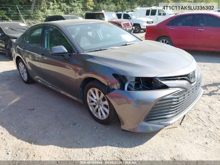 2020 Toyota Camry Le VIN: 4T1C11AK5LU336302 Lot: 40189864