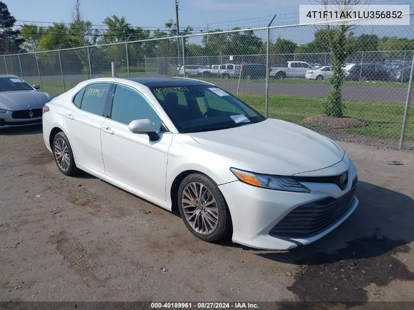 2020 Toyota Camry Xle VIN: 4T1F11AK1LU356852 Lot: 40189961