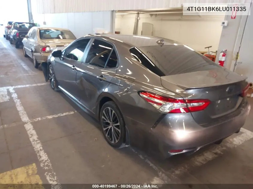 2020 Toyota Camry Se Awd VIN: 4T1G11BK6LU011335 Lot: 40199467