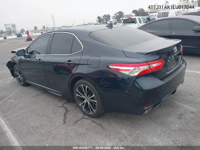 4T1J31AK1LU017044 2020 Toyota Camry Se Hybrid