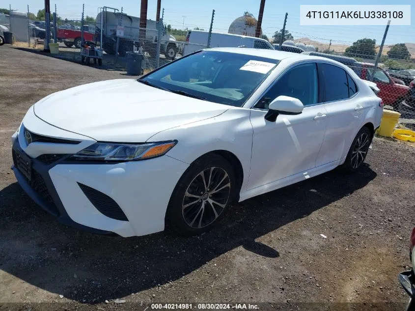 2020 Toyota Camry Se VIN: 4T1G11AK6LU338108 Lot: 40214981