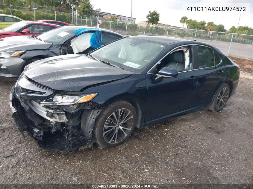 4T1G11AK0LU974572 2020 Toyota Camry Se