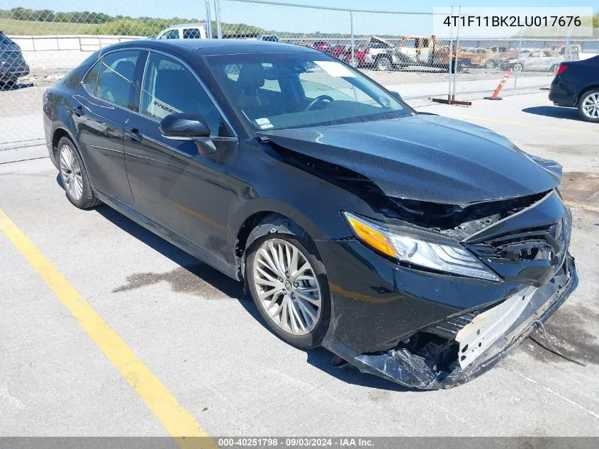 4T1F11BK2LU017676 2020 Toyota Camry Xle Awd