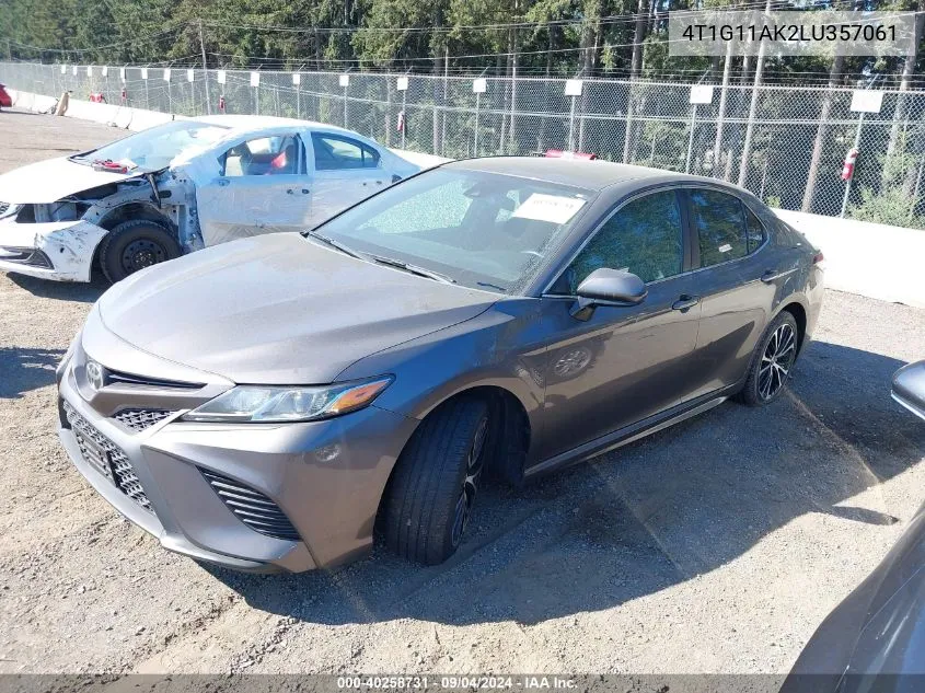 2020 Toyota Camry Se/Se Night Shade VIN: 4T1G11AK2LU357061 Lot: 40258731